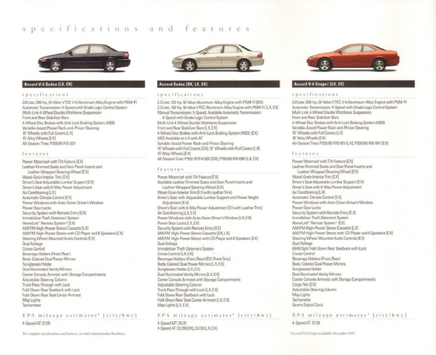 1998 Honda Brochure Page 11